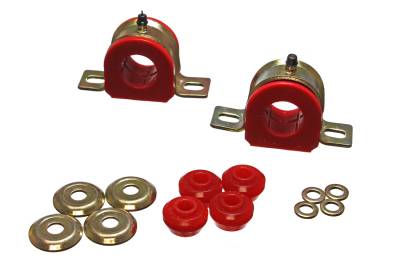 Energy Suspension - Energy Suspension 5.5127R Front Polyurethane Sway Bar Bushing Set Red