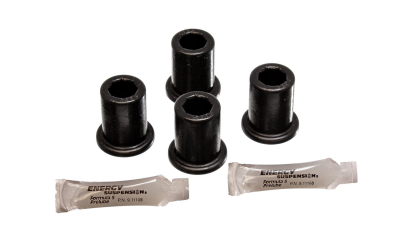 Energy Suspension - Energy Suspension 8.2111G Shackle Bushing Set Rear Polyurethane Black