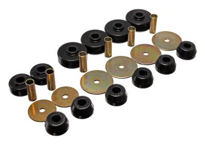 Energy Suspension - Energy Suspension 8.4101G Black Polyurethane Body Mount Set