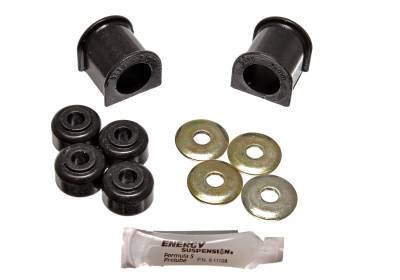 Energy Suspension - Energy Suspension 8.5114G Sway Bar Bushing Set Front Polyurethane Black
