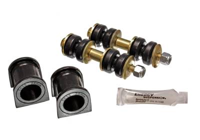 Energy Suspension - Energy Suspension 8.5130G Front Polyurethane Sway Bar Bushing Set Black
