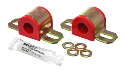 Energy Suspension - Energy Suspension 9.5121R Sway Bar Bushing Set Front/Rear Polyurethane Red