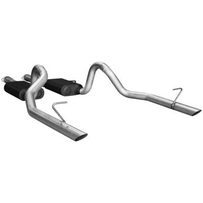 Flowmaster - Flowmaster 17113 American Thunder Cat-Back Exhaust Aluminized 86-93 Mustang 302
