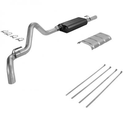 Flowmaster - Flowmaster 17125 Force II Kit Cat-Back Exhaust System Aluminized for Chevy/GMC