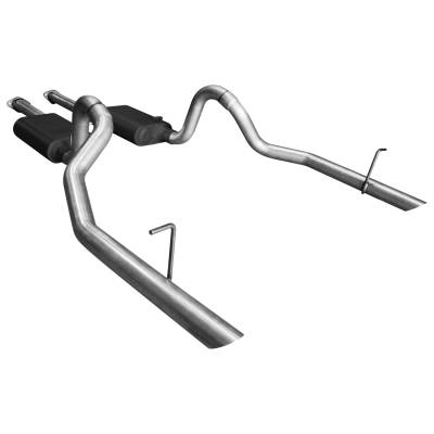 Flowmaster - Flowmaster 17112 American Thunder Cat-Back Exhaust Alu. for 94-97 Mustang/Cobra