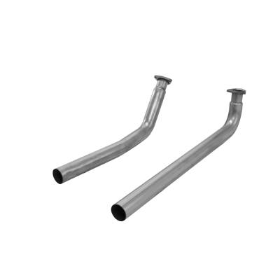 Flowmaster - Flowmaster 81071 Exhaust Manifold Downpipe 2.5" Dia. Pair for 65-74 Chevy/GMC