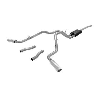 Flowmaster - Flowmaster 817699 SS American Thunder Cat-Back Exhaust 14-18 Ram 2500 Crew Cab