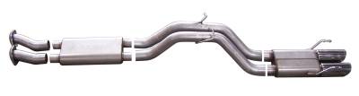 Gibson Performance Exhaust - Gibson Performance Dual Center Cat-Back Exhaust System Aluminized 17405