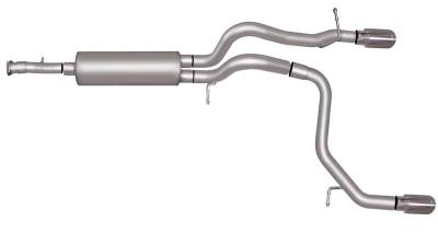 Gibson Performance Exhaust - Gibson Performance 312700 Split Rear Cat-Back Exhaust System Aluminized