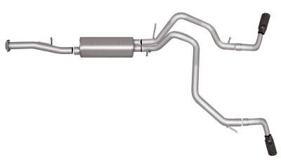 Gibson Performance Exhaust - Gibson Performance 5572 Dual Extreme Cat-Back Exhaust System Aluminized