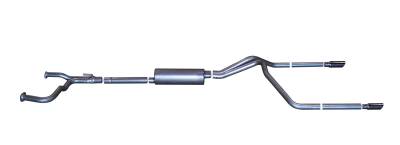 Gibson Performance Exhaust - Gibson Performance 8200 Split Rear Cat-Back Exhaust System Aluminized