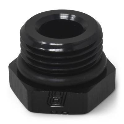 Russell - Russell 660273 6AN Straight Thread Plug Adapter Fitting/O-Ring w/Black Finish