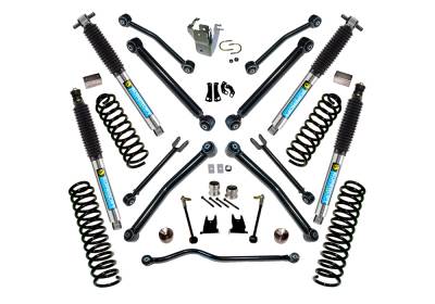 Superlift - Superlift K996B 4" Suspension Lift Kit Bilstein Shocks for 07-18 Wrangler JK 2DR