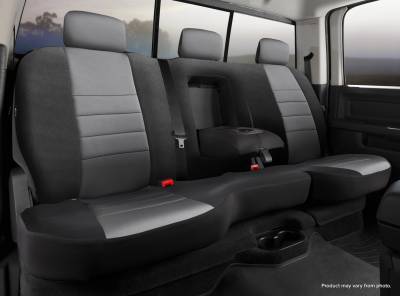 FIA - FIA NP92-54 GRAY NP REAR 40/60 Seat Cover for 19-24 Dodge RAM 2500-5500