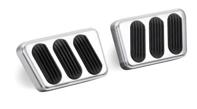 Lokar - Lokar BAG-6121 Billet Aluminum Brake&Clutch Pedal Pad 64-70 MUSTANG