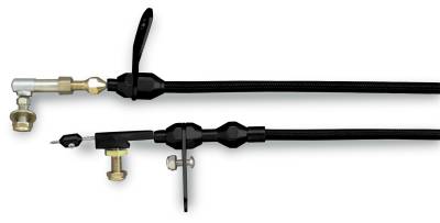 Lokar - Lokar XKD-2727HT Blk 48" Hi-Tech SS Housing 727 Kickdown Cable w/Black Fittings