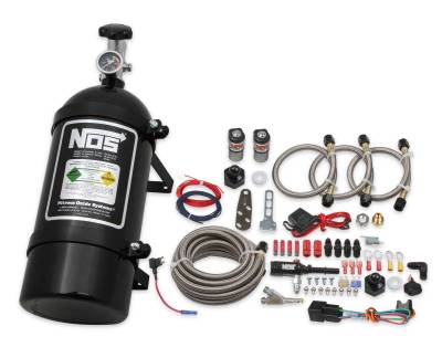 NOS/Nitrous Oxide System - NOS 06017BNOS Single Fogger Wet Nitrous System for Ford Mustang 3.7/5.0/5.2