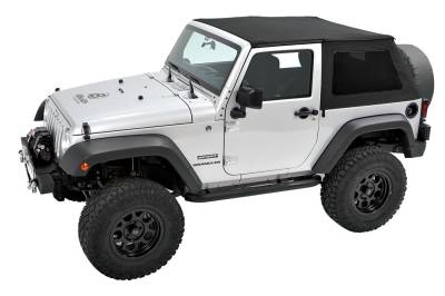 Pavement Ends - Pavement Ends 56842-35 Frameless Sprint Top Black Diamond for 10-17 Wrangler 2DR