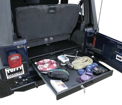 Tuffy Security Products - Tuffy Security 130-01 Drawer Underseat Full Width for 76-06 Wrangler CJ/YJ/TJ