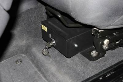 Tuffy Security Products - Tuffy Security 251-01 Firearm Security Safe for 03-06 Jeep Wrangler TJ Flip Seat