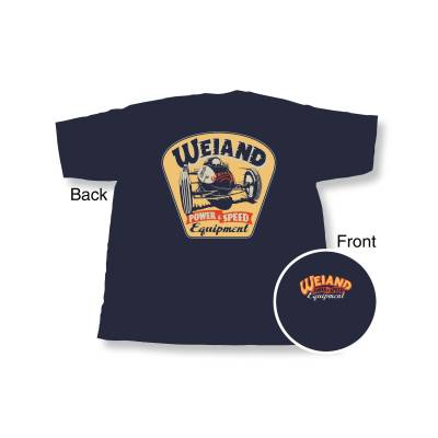 Weiand - Weiand 10002-LGWND Retro T-Shirt Large Navy Blue