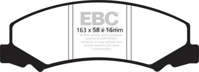 EBC Brakes - EBC Brakes DP31762C Redstuff Ceramic Low Dust Brake Pads