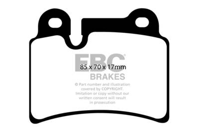 EBC Brakes - EBC Brakes DP31944C Redstuff Ceramic Low Dust Brake Pads for 07-09 Touareg