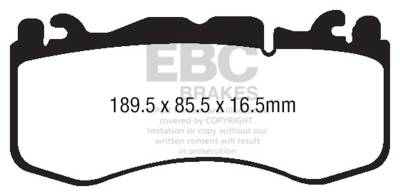 EBC Brakes - EBC Brakes DP42174R Yellowstuff Street & Track Brake Pads