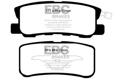 EBC Brakes - EBC Brakes DP61407 6000 Series Greenstuff Truck/SUV Brakes Disc Pads