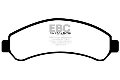 EBC Brakes - EBC Brakes DP61256 6000 Series Greenstuff Truck/SUV Brakes Disc Pads