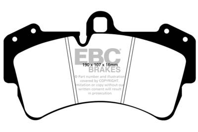 EBC Brakes - EBC Brakes ED91473 Truck/SUV Extra Duty Brake Pads for 03-17 Cayenne Q7 Touareg