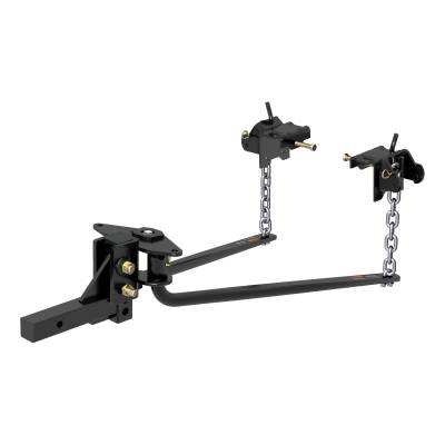 CURT - CURT 17051 Round Bar Weight Distribution Hitch w/Integrated Lubrication 6-8K
