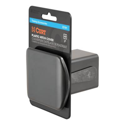 CURT - CURT 22181 2" Black Plastic Hitch Tube Cover Packaged