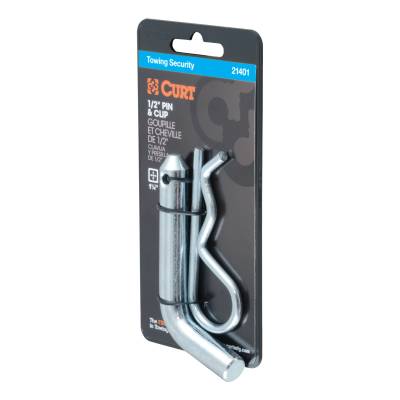 CURT - CURT 21401 1/2" Hitch Pin 1-1/4" Receiver Zinc Packaged