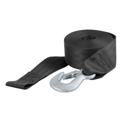 CURT - CURT 29007 20' Winch Strap w/Snap Hook 1333 lbs.