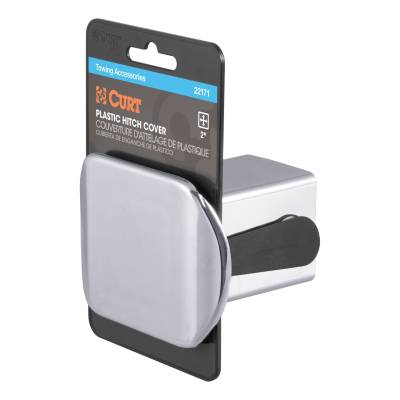 CURT - CURT 22171 2" Chrome Plastic Hitch Tube Cover Packaged