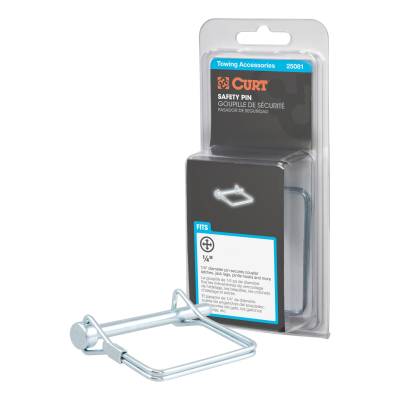 CURT - CURT 25081 1/4" Safety Pin 2-3/4" Pin Length Packaged