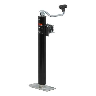CURT - CURT 28356 Pipe-Mount Swivel Jack w/Top Handle 5000 lbs 15" Travel