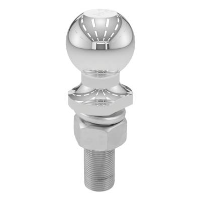 CURT - CURT 40020 2" Trailer Ball 1" x 3" Shank 6000 lbs Chrome