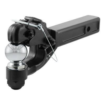 CURT - CURT 48006 Receiver-Mount Ball & Pintle Hitch 2" Shank 2-5/16" Ball 12000 lbs.