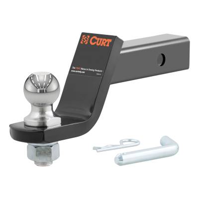 CURT - CURT 45055 Loaded Ball Mount w/1-7/8" Ball 2" Shank 3500 lbs 4" Drop