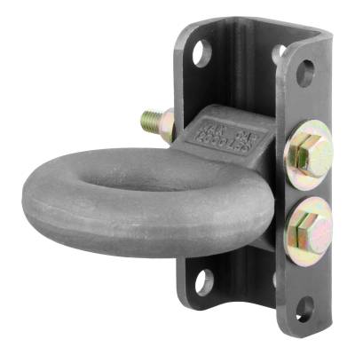CURT - CURT 48631 Adjustable Lunette Ring 12000 lbs 3" Eye 7.5" Channel Height