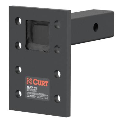CURT - CURT 48328 Adjustable Pintle Mount 2" Shank 15000 lbs 7" High 6" Long