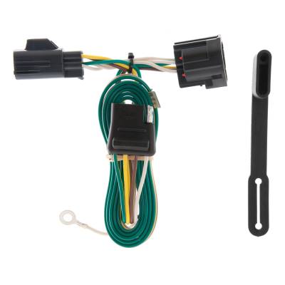 CURT - CURT 55124 Custom Wiring Harness 4-Way Flat Output 07-18 Jeep Wrangler JK