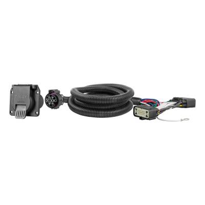 CURT - CURT 56413 Custom Wiring Harness 7-Way RV Blade Output 15-20 Ford F150