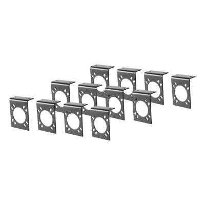 CURT - CURT 57205 Connector Mounting Brackets for 7-Way RV Blade Black 12-Pack