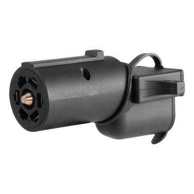 CURT - CURT 57724 Adapter w/Backup Alarm 7-Way RV Blade Vehicle To 4-Way Flat Trailer