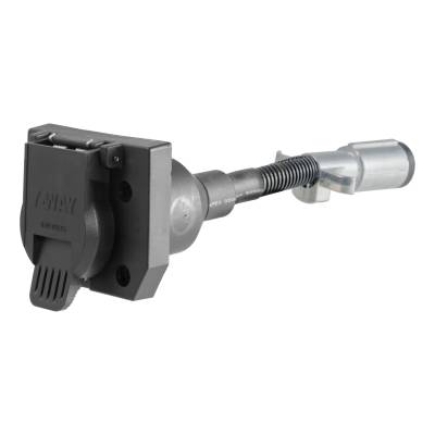 CURT - CURT 57667 Electrical Adapter 6-Way Round Vehicle To 7-Way RV Blade Trailer