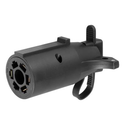 CURT - CURT 57245 Electric Adapter w/Tester 7Way RV Blade Vehicle To 4Way Flat Trailer
