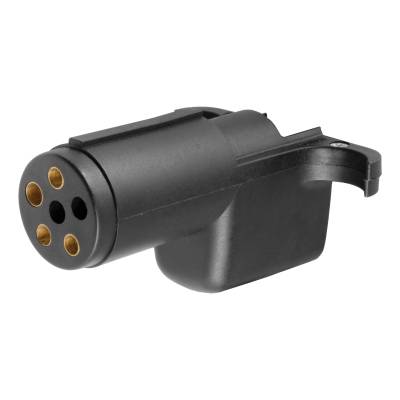 CURT - CURT 57620 Electrical Adapter 6-Way Round Vehicle To 4-Way Flat Trailer